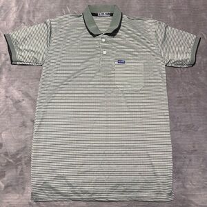 Green Striped Polo Shirt